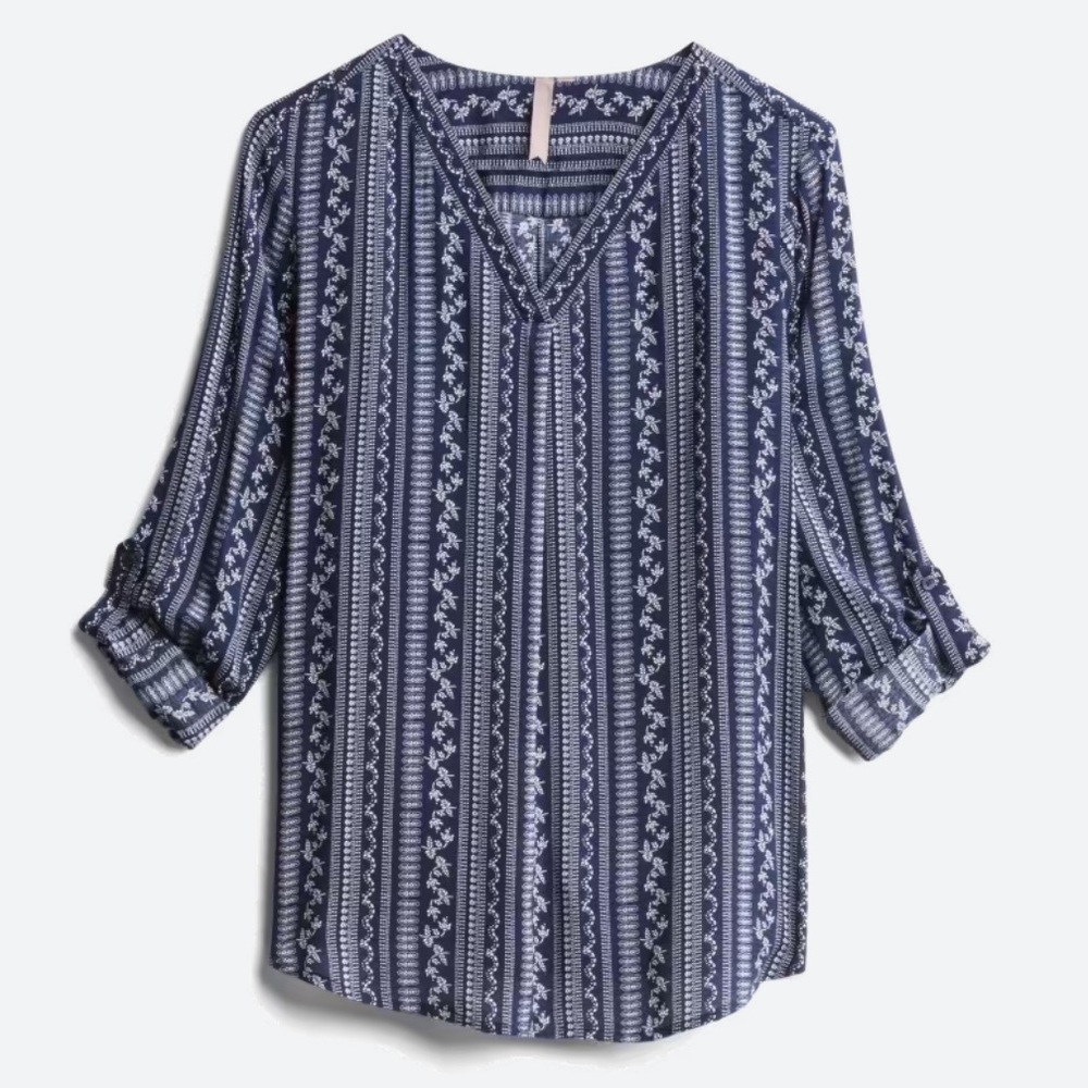 BRINA & EM Lemmy V-Neck Top size XS